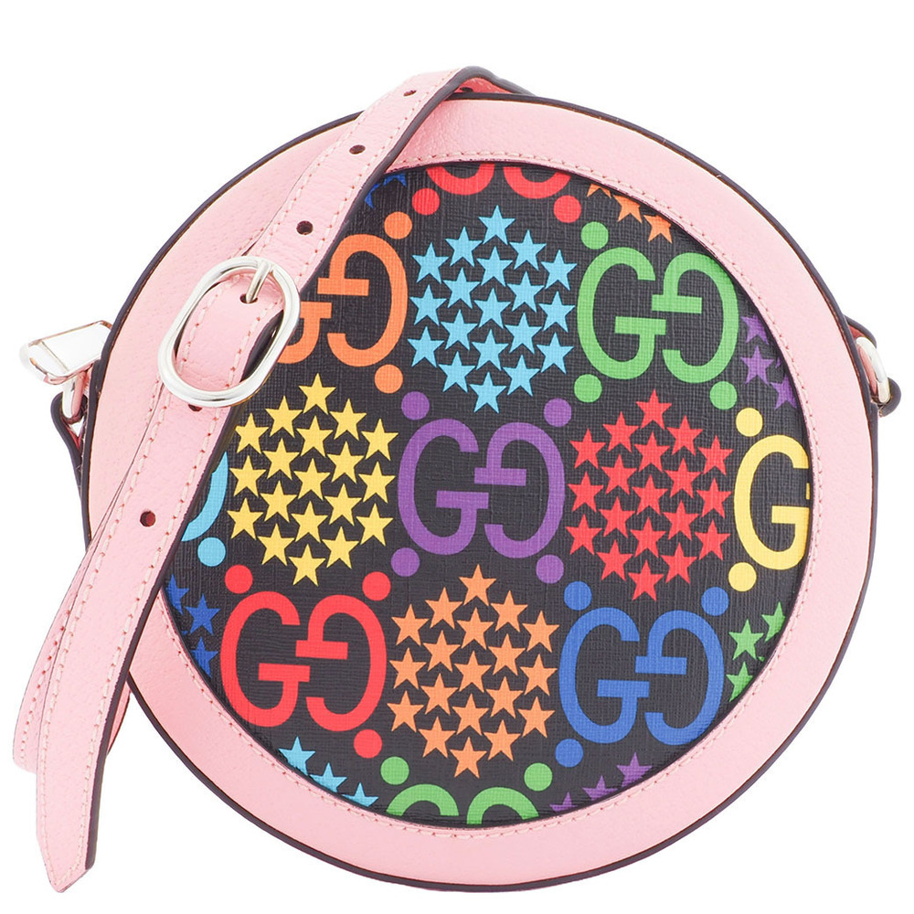 Gucci Shoulder Bag GG Psychedelic Circle Pink Multicolor